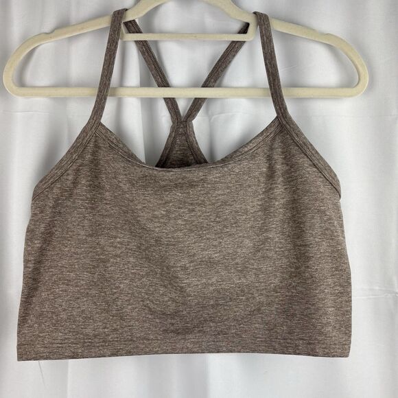 Offline By Aerie Womens Crop Top Brown Tie Dye Sleeveless Straight Stretch XL - Picture 1 of 7